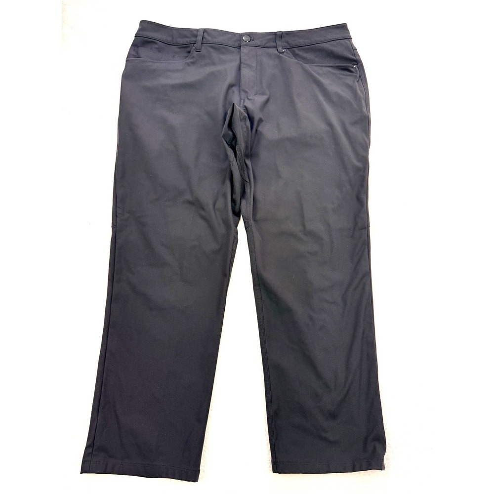 Lululemon Pants Mens‎ 38x27 Black ABC Classic Warpstreme Chino LM5ADCS